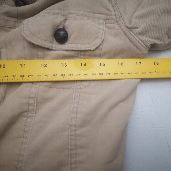 For Joseph "Fortune" Ladies Size Small Beige Sherpa Lined Corduroy Jacket - Picture 9 of 11